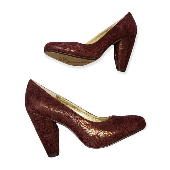 Seychelles Password Print Suede Shoes Size 7 - Picture 4 of 6